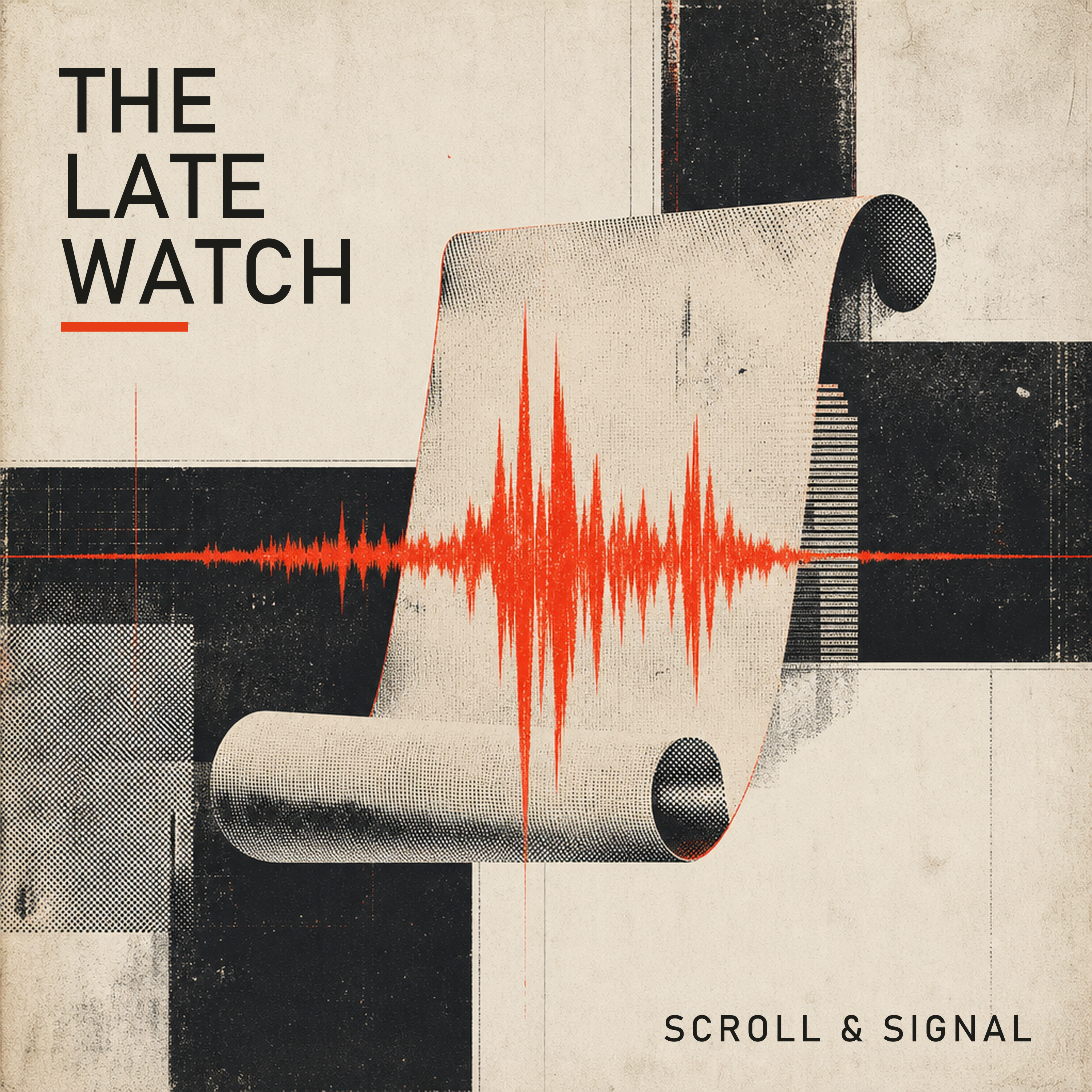 Archival modernist artwork for The Late Watch by Scroll & Signal